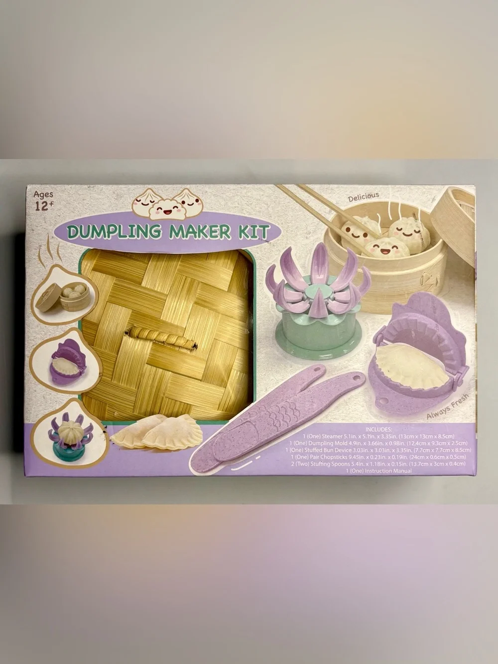 Kids Dumpling Maker Kit - Purple & Mint - Brand: